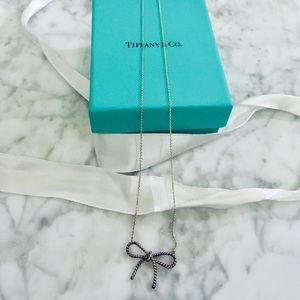 Tiffany & Co Bow Necklace in Silver